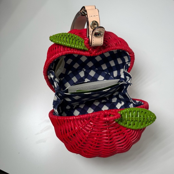 Kate Spade | Wicker Apple Wristlet - Picture 8 of 12